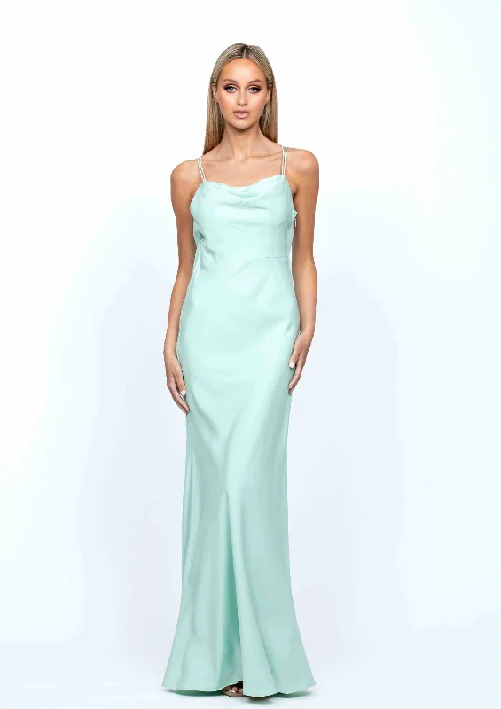 Women's Evening Apparel Lover Draped Cowl Gown