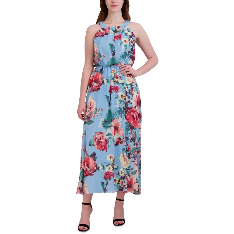 Women's Office Attire Signature By Robbie Bee Womens Floral Sleeveless Maxi Dress