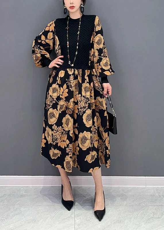 Best-Selling Fashion At Unbeatable Sale Prices Unique Khaki Print Knit Patchwork Chiffon Dresses Lantern Sleeve Best-Selling Fashion At Unbeatable Sale Prices Unique Khaki Print Knit Patchwork Chiffon Dresses Lantern Sleeve