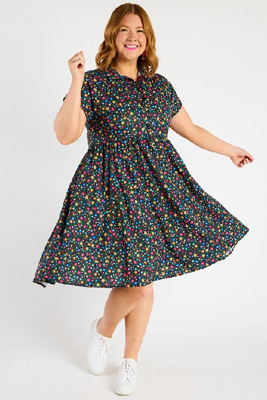 Fashion Deals Too Good To Pass Up Frankie Ditsy Black Dress