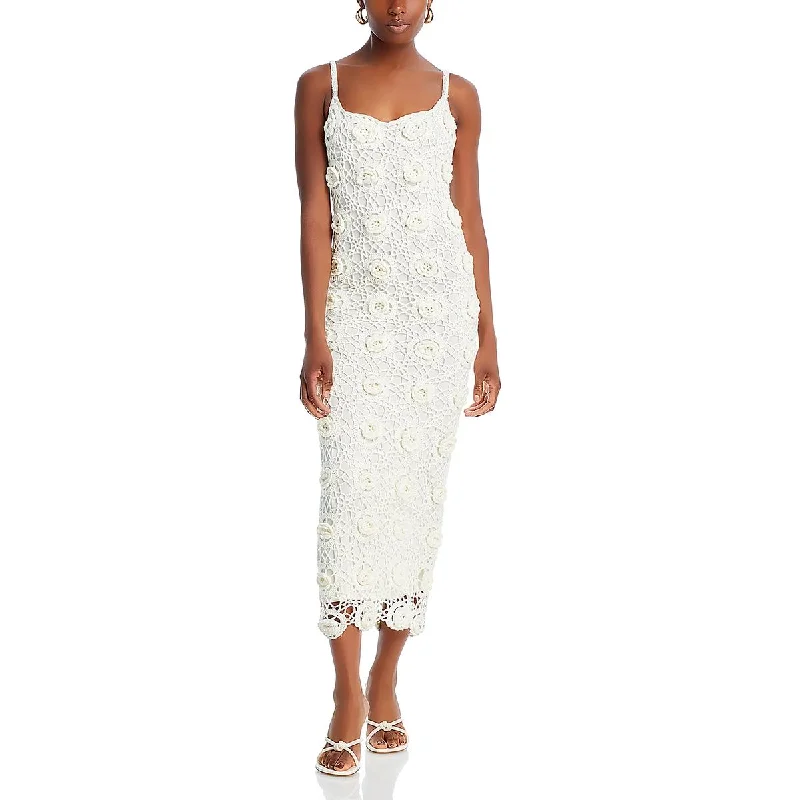 Fashionable Women's Clothes Fore Womens Crochet Floral Maxi Dress