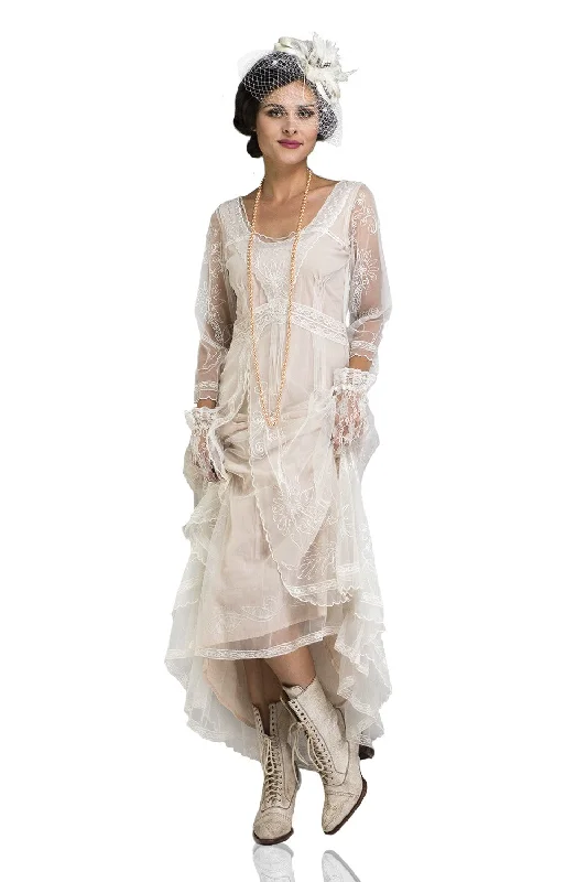 Modern Women's Apparel Downton Abbey Tea Party Gown in Ivory by Nataya