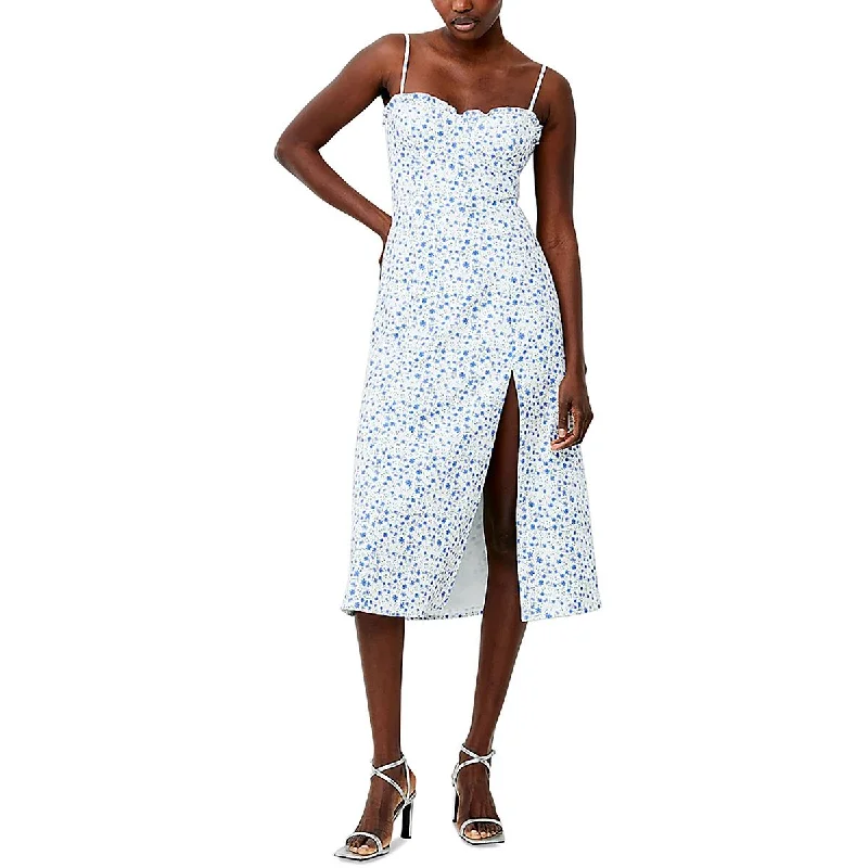 Women Apparel French Connection Womens Camille Floral Smocked Midi Dress