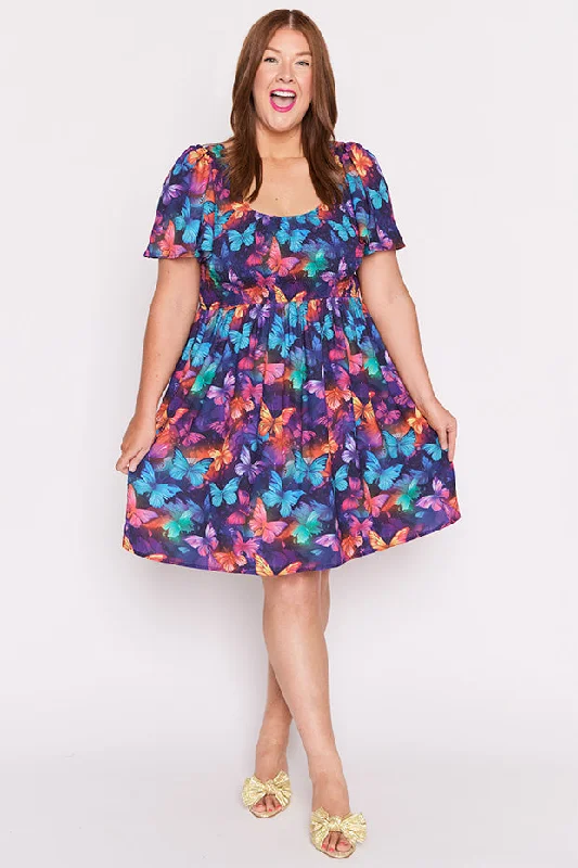 Shop Smart, Save Big Marcela Butterfly Rainbow Dress