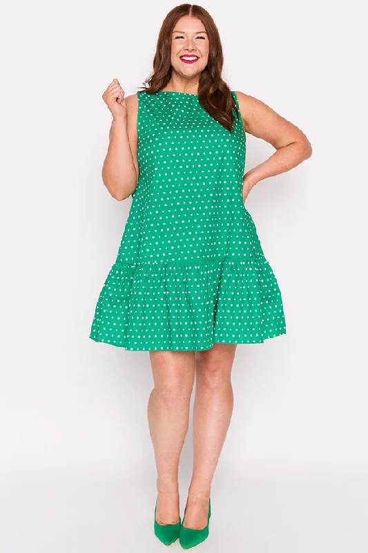 Lowest Prices This Weekend – Don't Miss Out Andi Green Spot Dress