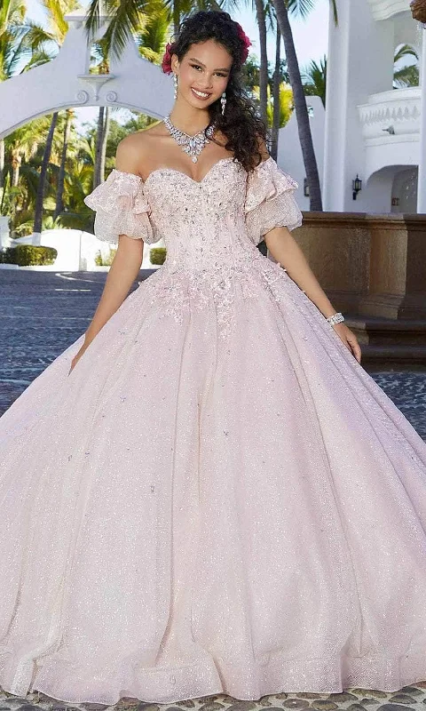 Women Fashion Mori Lee 60164 - Detachable Sleeve Ballgown