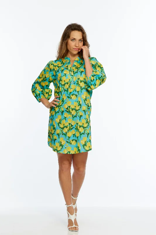 Women's Formal Apparel Yellow Floral Dress  DARCY | LIOR