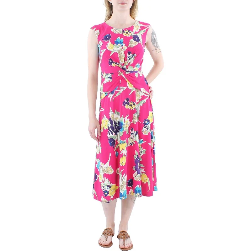 Holiday Gift Guide Sale Lauren Ralph Lauren Womens Floral Gathered Sheath Dress