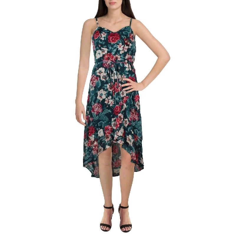 Casual Garments For Women BCX Womens Floral Print Midi Maxi Dress