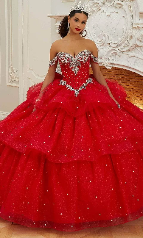 Formal Clothing For Women Mori Lee 60207 - Tiered Sparkle Quinceanera Ballgown