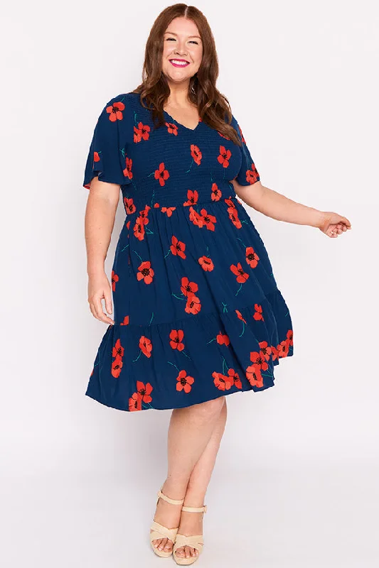 Iconic Styles, Incredible Discounts Tilley Red Poppy Fields Dress