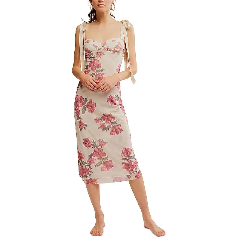 Women's Clothes For The Office Intimately Free People Womens Floral Print Underwire Sheath Dress