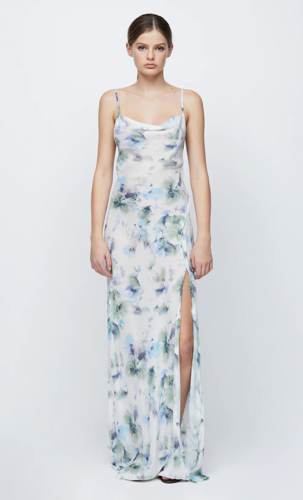 Stylish Women's Clothes for Work and Play Corrine Split Maxi Dress - Watercolor Floral