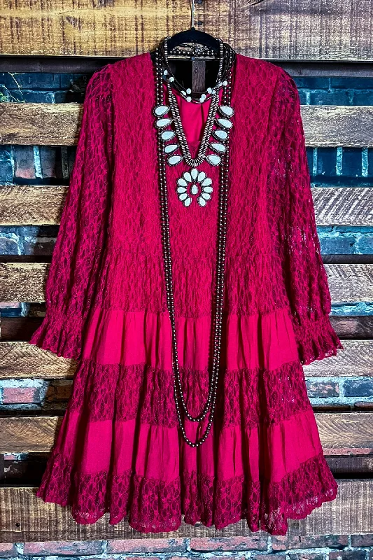 Your Chance To Save Big This Weekend Peace And Joy Crimson Lace Dress