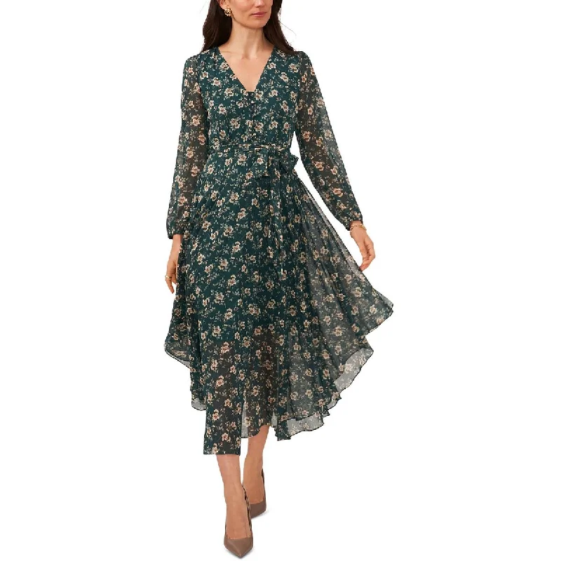 Women's Loungewear Clothes Vince Camuto Womens Floral Print Long Maxi Dress