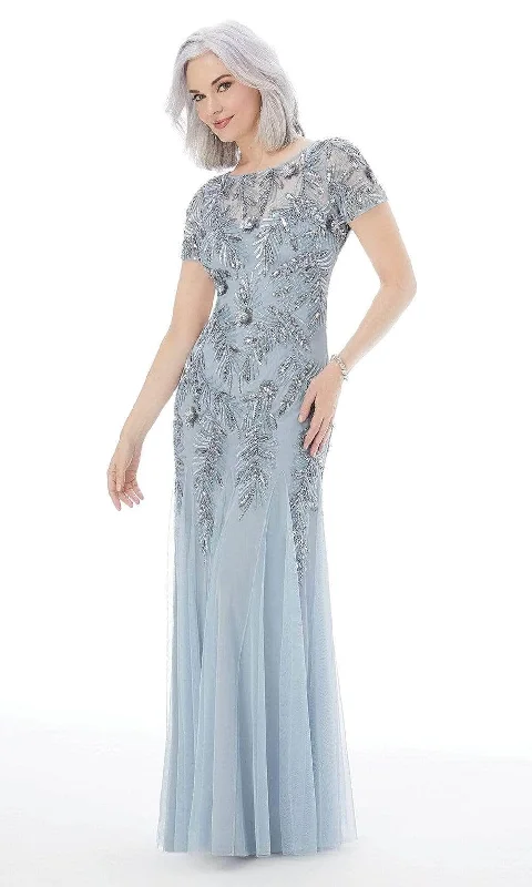 Clothing Sales MGNY By Mori Lee - 72211 Short Sleeve Sequin Formal Gown