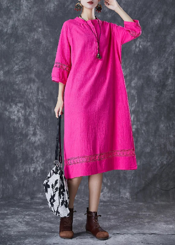 High-End Fashion, Low-End Prices – Sale Happening Now Fashion Rose Oversized Patchwork Cotton Vacation Dresses Bracelet Sleeve High-End Fashion, Low-End Prices – Sale Happening Now Fashion Rose Oversized Patchwork Cotton Vacation Dresses Bracelet Sleeve
