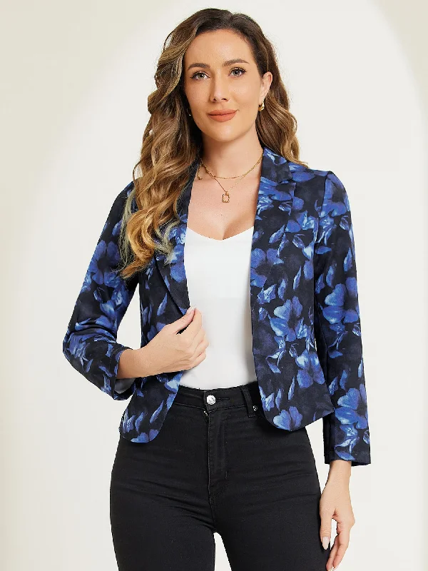 Dark Blue-Floral