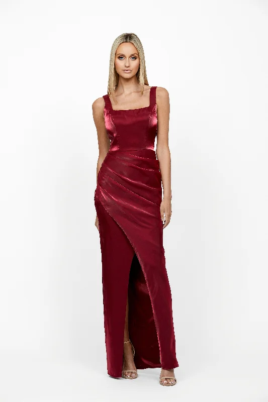 Casual Apparel For Women Minka Square Neck Draped Gown