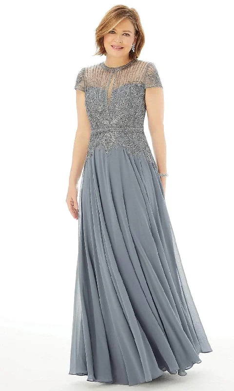 Sale For Women MGNY By Mori Lee - 72221 Cap Sleeve Embellished Formal Gown