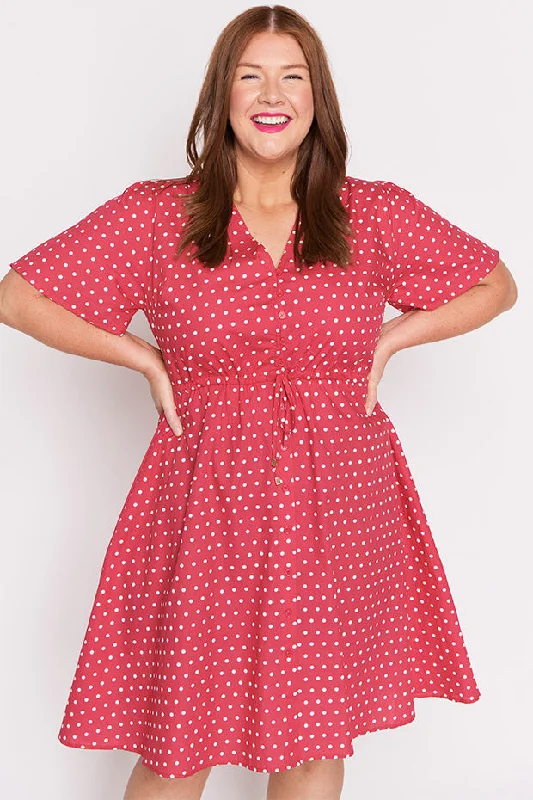 Must-Have Looks, Must-Get Deals Siena Cotton Cherry Spot Dress
