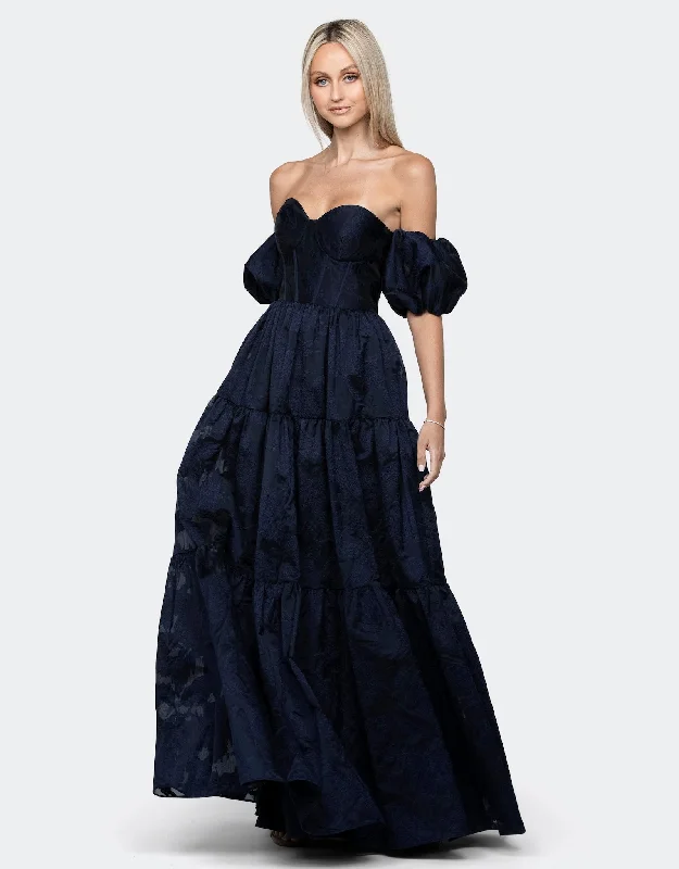 Stylish Women's Garments For Holidays Ursula Off Shoulder Tiered Ball Gown