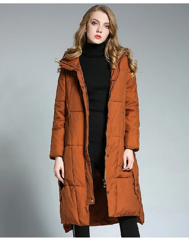 Women's Night-Out Outfit Womens Winter Hooded Puffer Coat