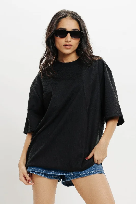 Women's Travel Garments Basic Black Tee