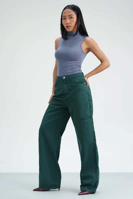 Stylish Women's Clothes for Work and Play Emerald Blaze Straight Fit Jeans