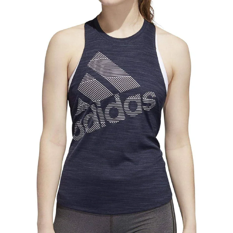 Exclusive Discount adidas Badge Of Sport Womens Training Vest Tank Top - Blue