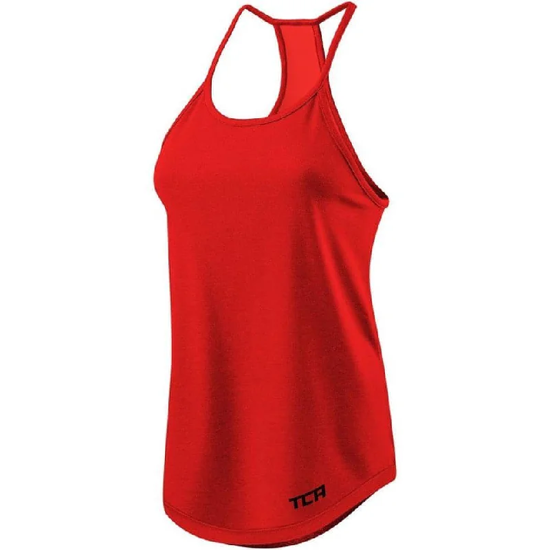 Women Wear Brands TCA Switch Up Reversible Womens Running Vest Tank Top - Red