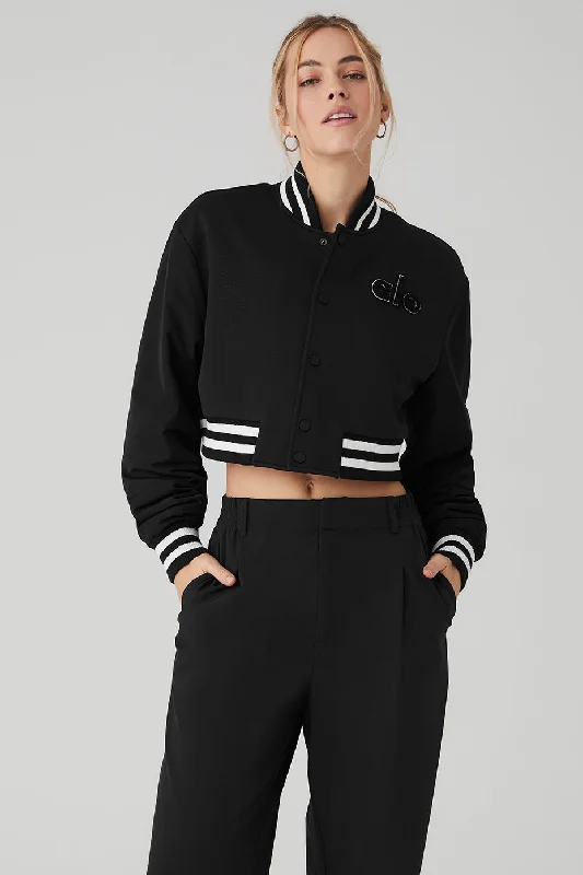 Women's Classic Outfit Cropped G.O.A.T Jacket - Black