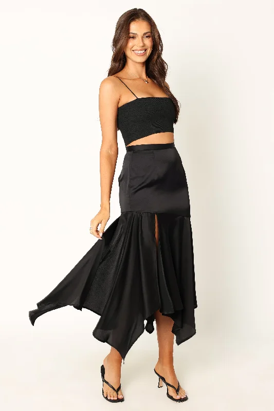 Women's Athletic Outfit Jair Midi Skirt - Black