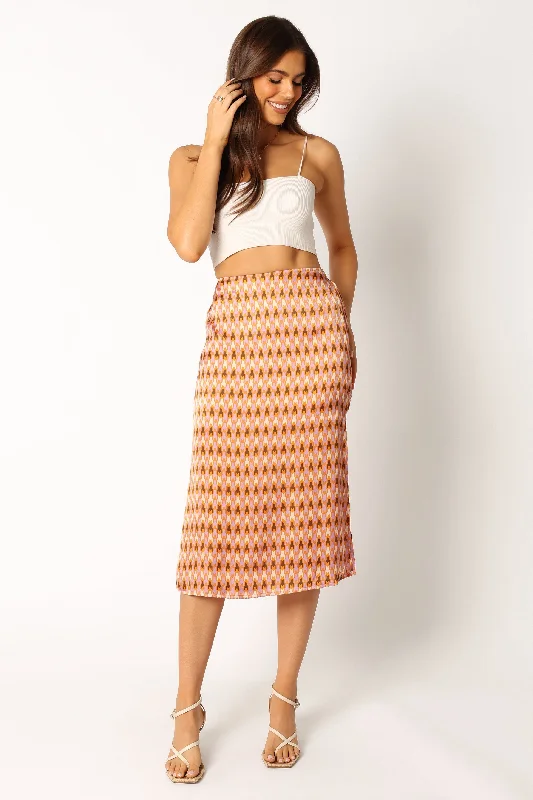 Formal Outfit For Women Marley Midi Skirt - Mocha