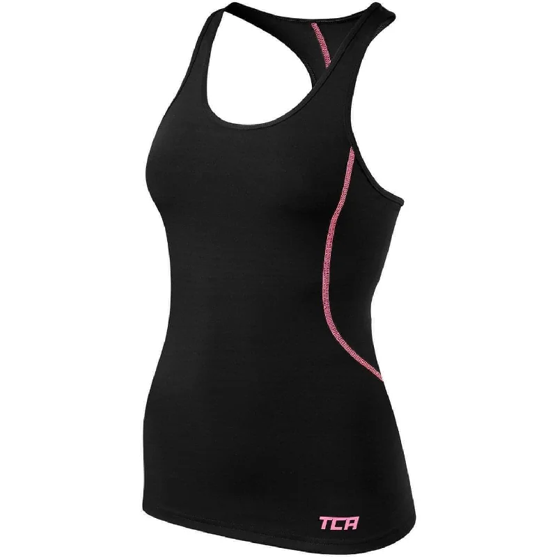 Casual Chic Women's Clothes TCA Pro Performance Womens Running Vest Tank Top - Black