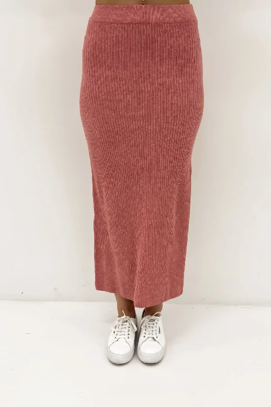 Women's Loungewear Clothes Sofia Maxi Skirt Terracotta