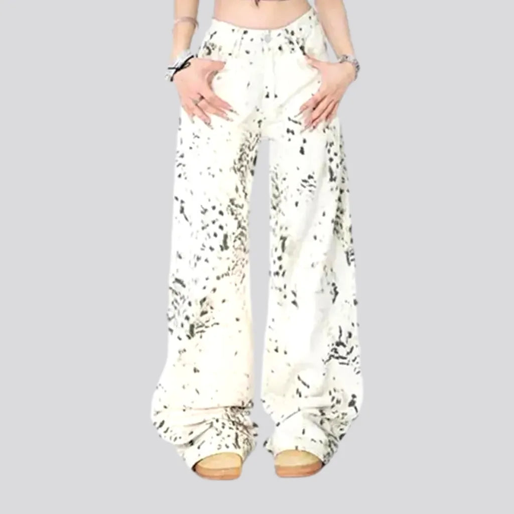 Fashionable Women's Clothes Baggy boho style women's jean pants