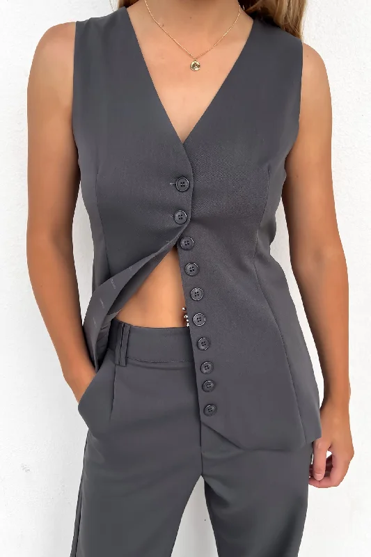 Women's Trendy Attire Tegan Vest Grey