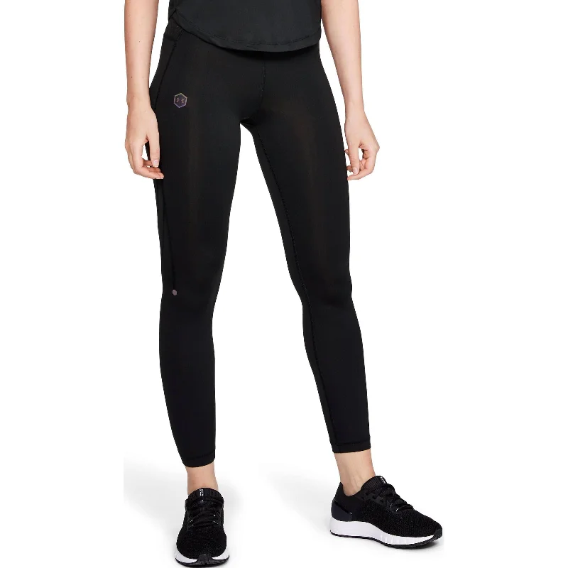 Women's Travel Attire Under Armour HeatGear Rush Run Womens Long Running Tights - Black