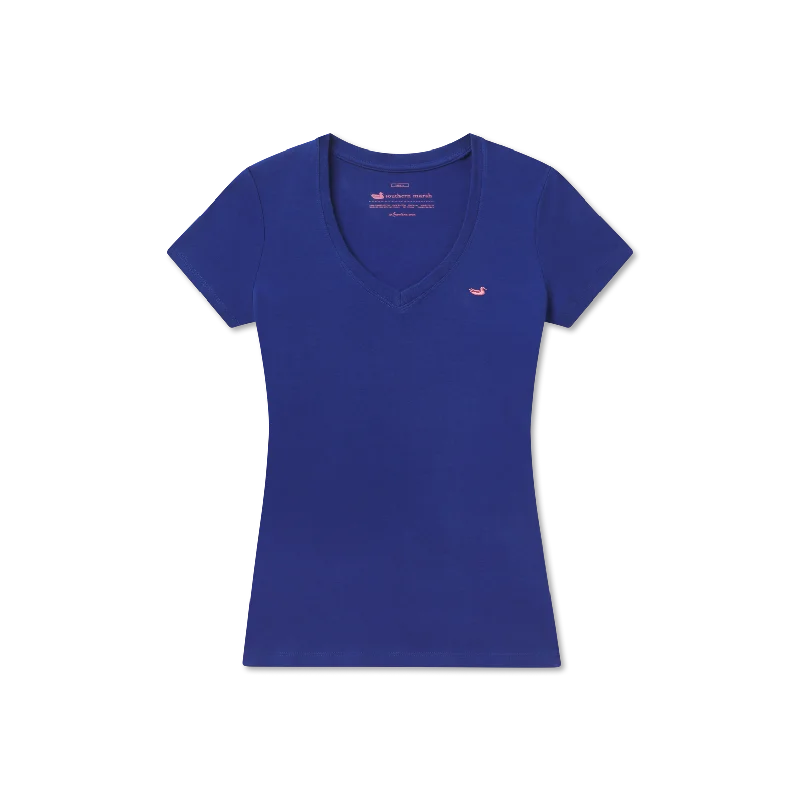 Sustainable Fashion Clothing For Women Caroline V-Neck Tee - Cotton