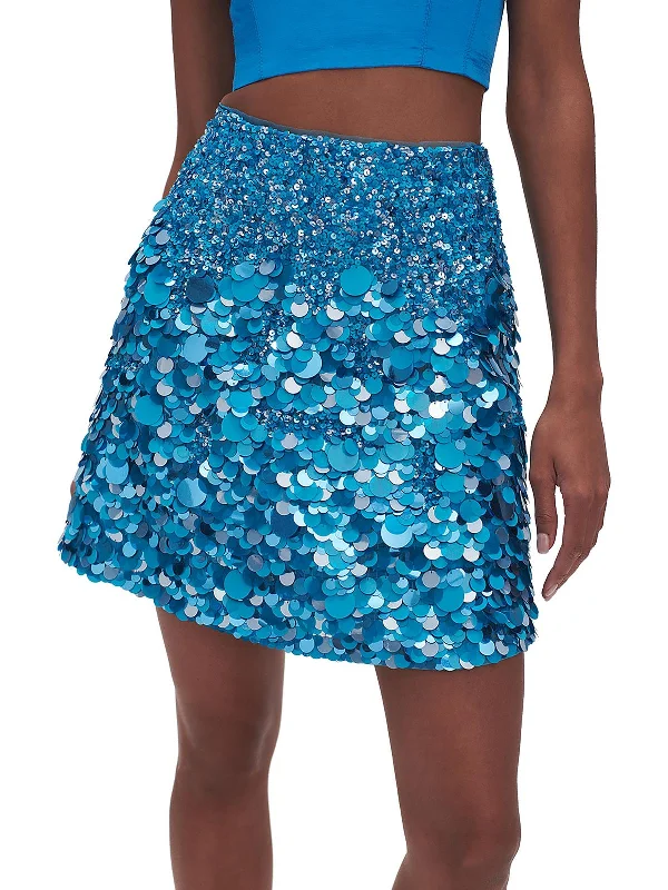 Women's Clothing For Outdoor Activities Cherie Womens Sequined Short Mini Skirt