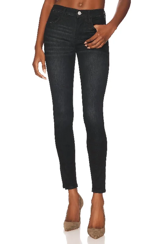 Women's Stylish Outdoor Outfit Le High Skinny Jeans In Corvo Slit