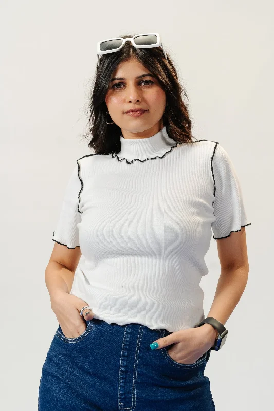 Women's Party Outfit Inside Out White Tees