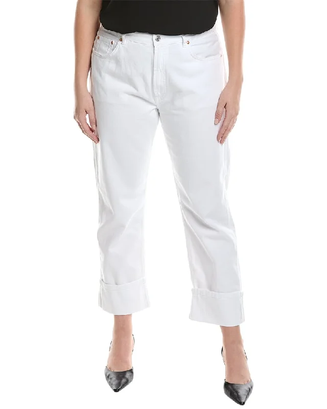 Women's Formal Apparel Marina Rinaldi Plus White Istinto Jean