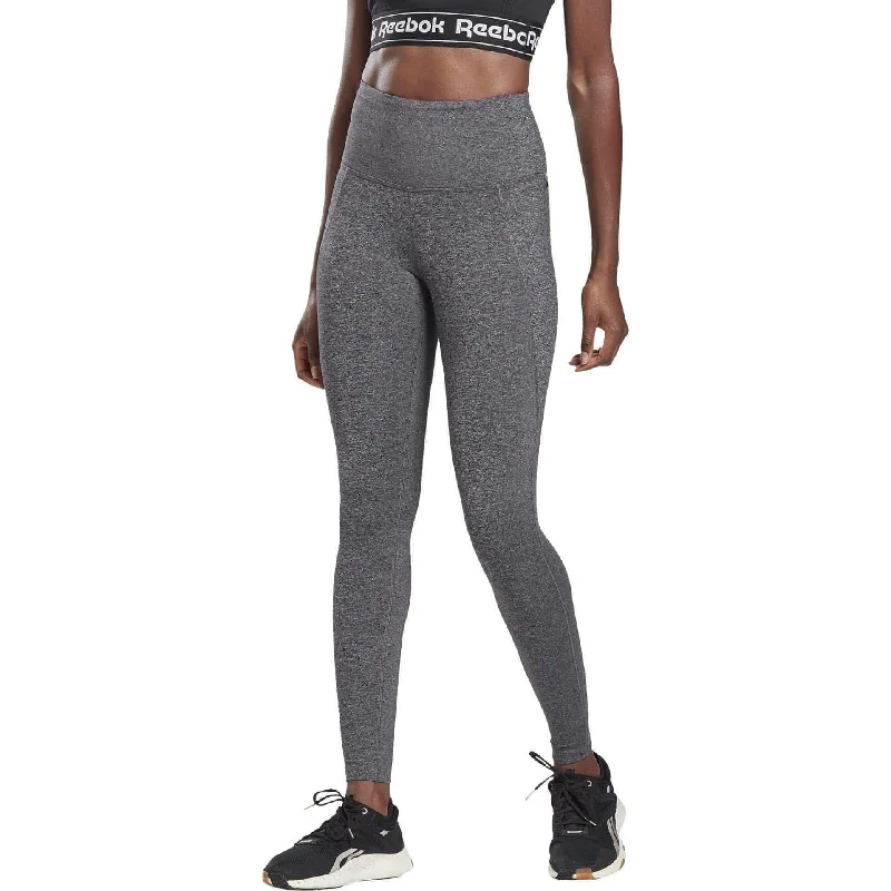 Women's Vacation Outfit Set Reebok Lux 2.0 High Rise Womens Long Training Tights - Grey