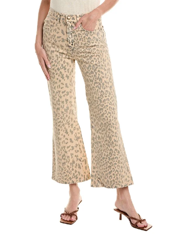 Women's Clothing Sale THE GREAT The Kick Bell Vintage Leopard Jean