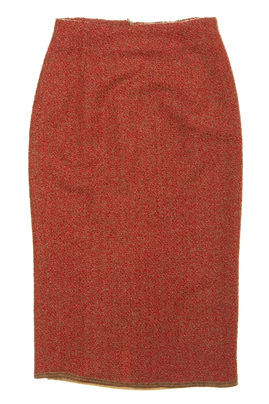 Women's Clothing Sale Online Fendi - Red Pencil Skirt -IT 40