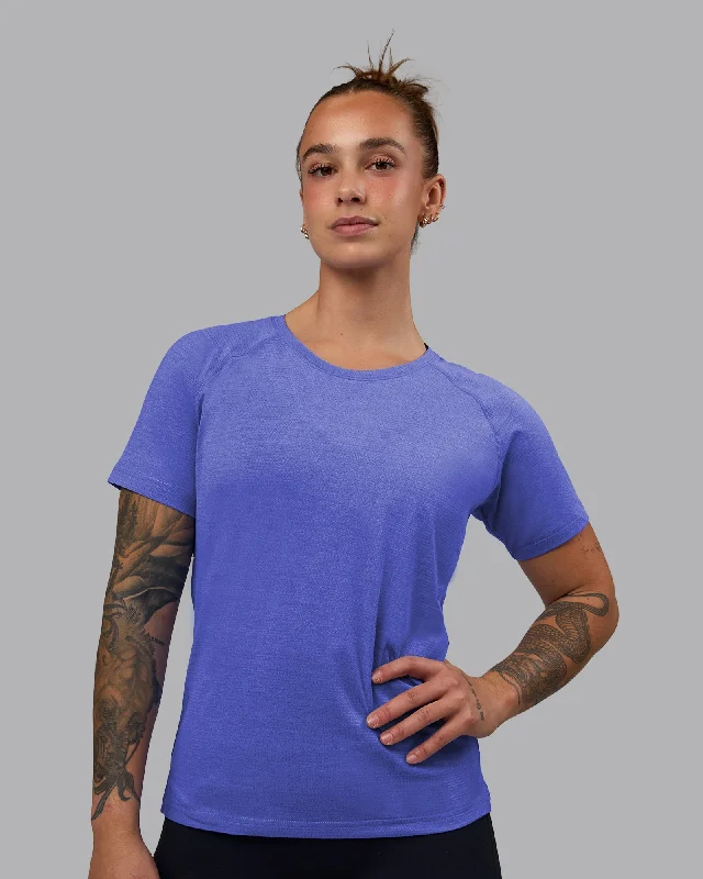 Trendy Boutiques Online Perform VapourFLX Tee - Baja Blue Marl