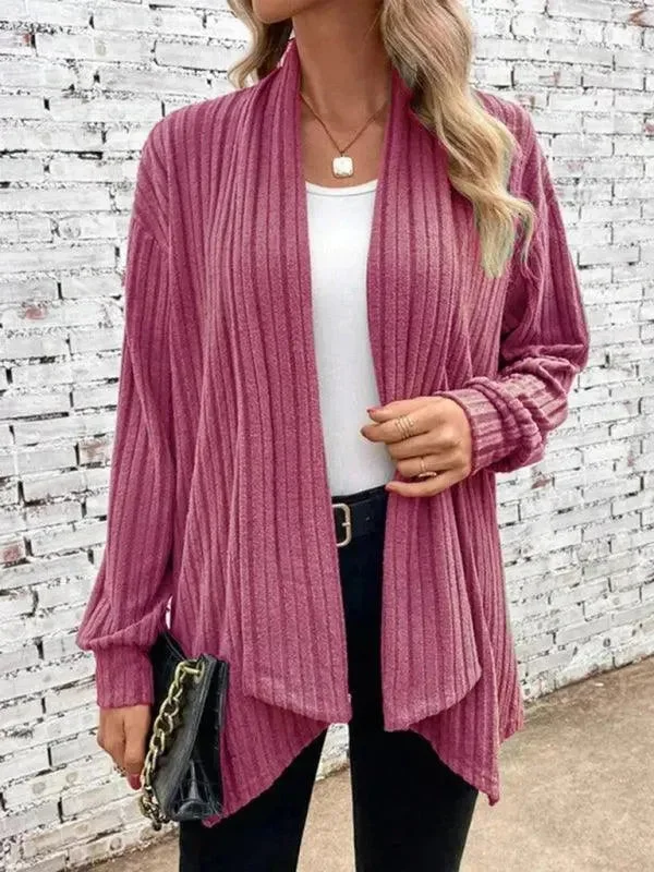 Holiday Gift Guide Sale Pit lapel Loose  Women Cardigan Sweater