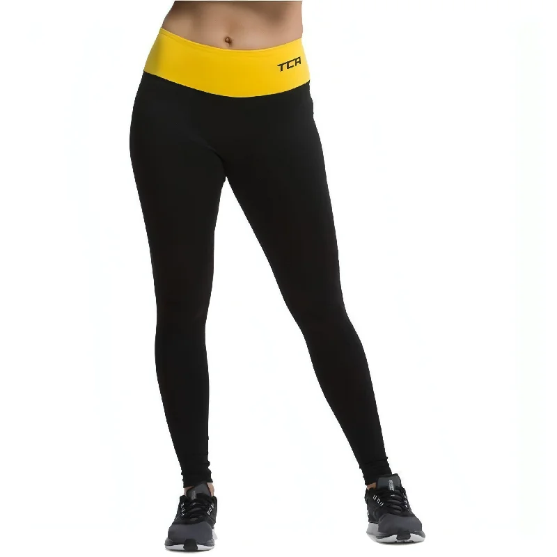 Women's Transitional Attire TCA Pro Performance Supreme High Waist Womens Long Running Tights - Black